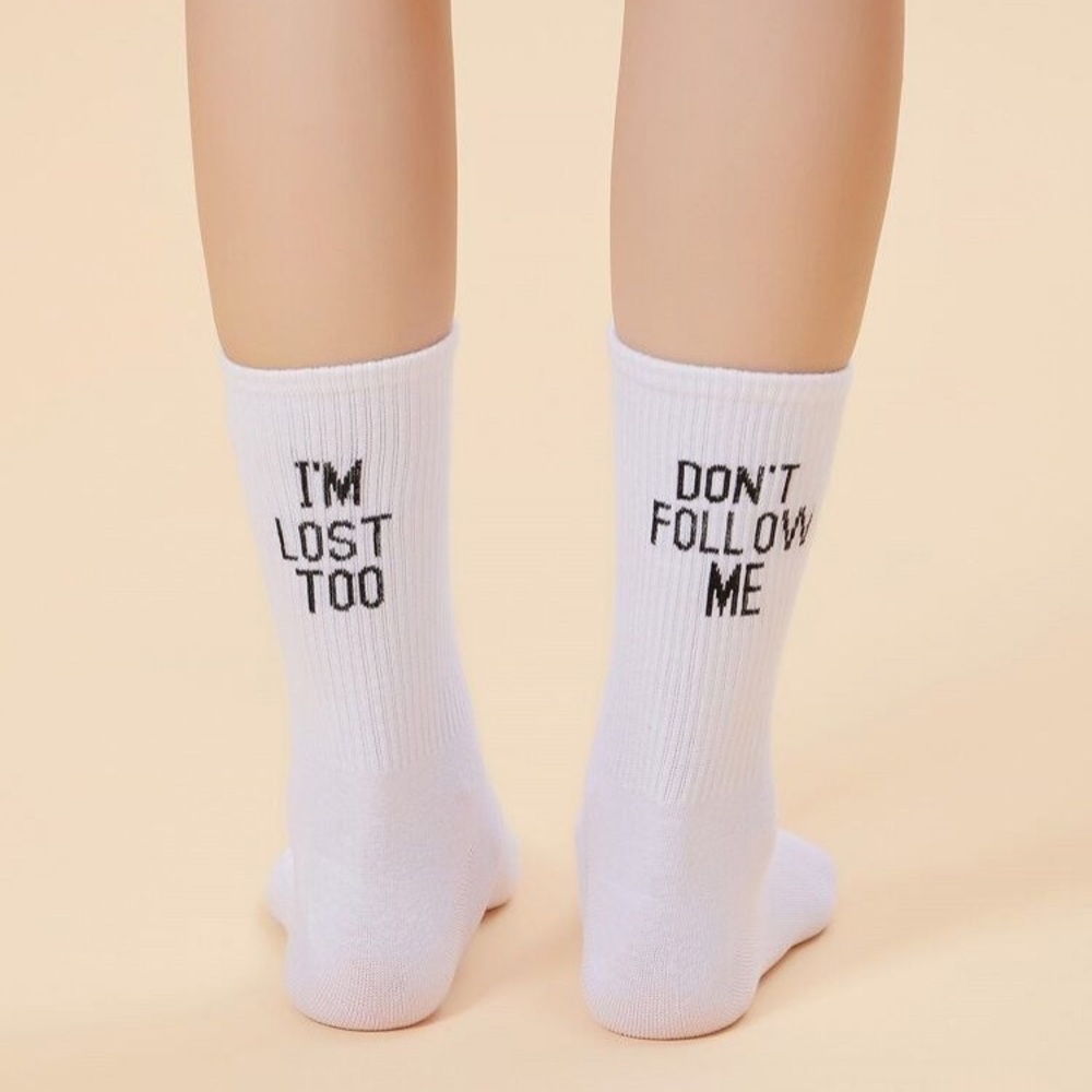 Yeah Bunny don’t follow me socks